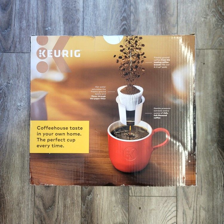 Keurig K-Select Coffee Maker, Single Serve K-Cup Pod Coffee Brewer, With Strength Control and Hot Water On Demand, Matte Black
(BRAND NEW )