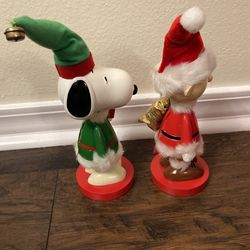 Snoopy and Charlie Brown Decorative Nutcrackers Thumbnail