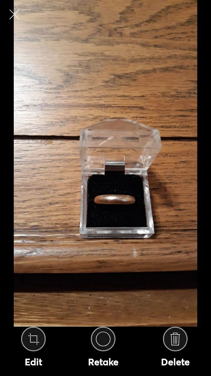 Mens Wedding Band 14 K Yellow Gold