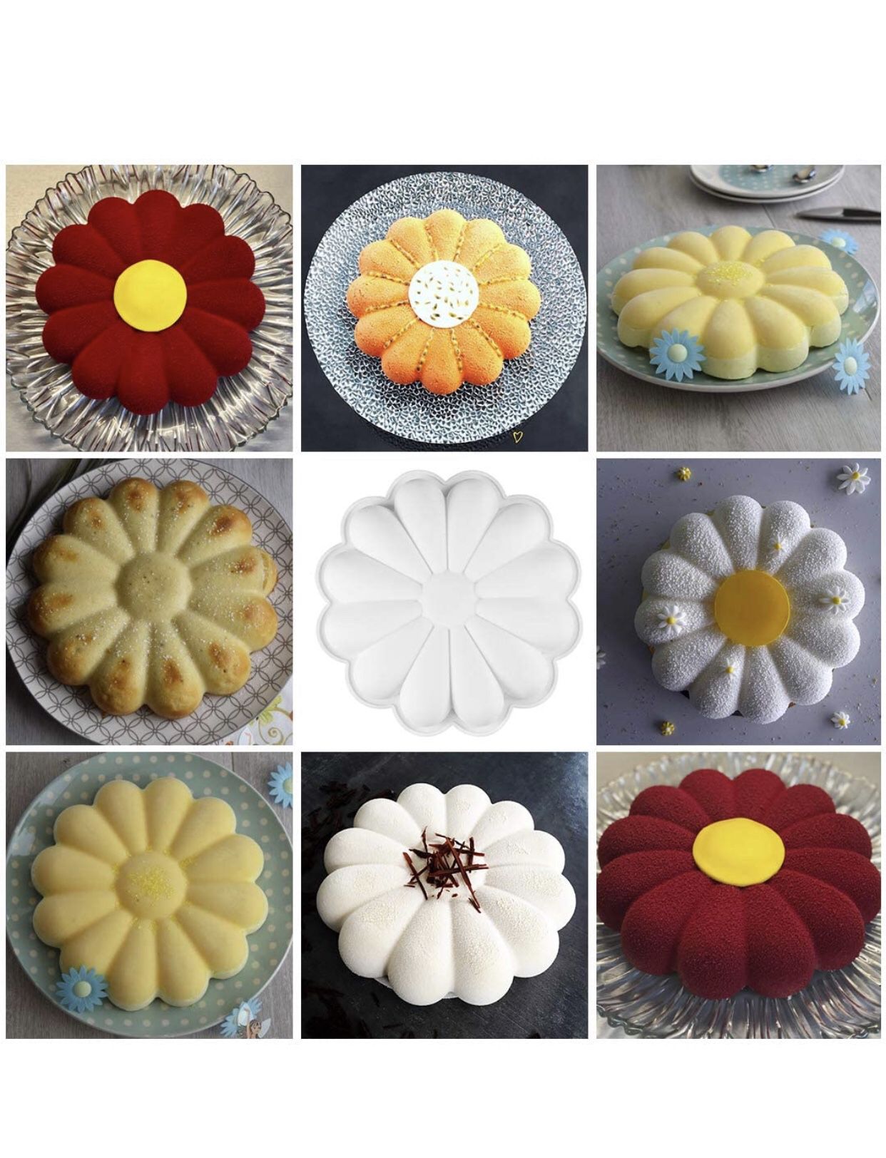 Silicone Flower Cake Mold 