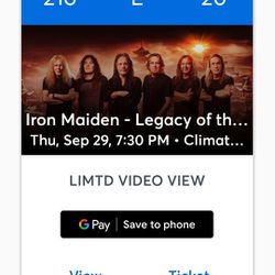 Iron Maiden Concert  Thumbnail