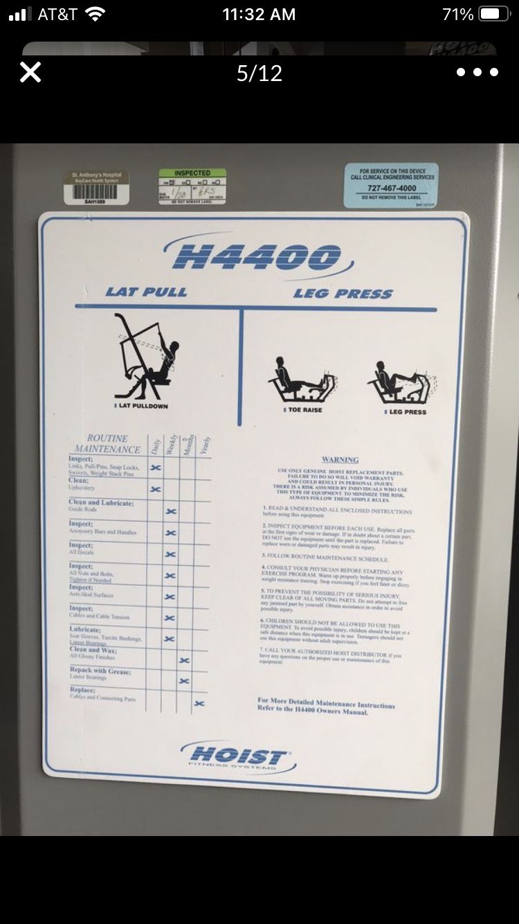 Hoist Commercial Grade Gym With Weights