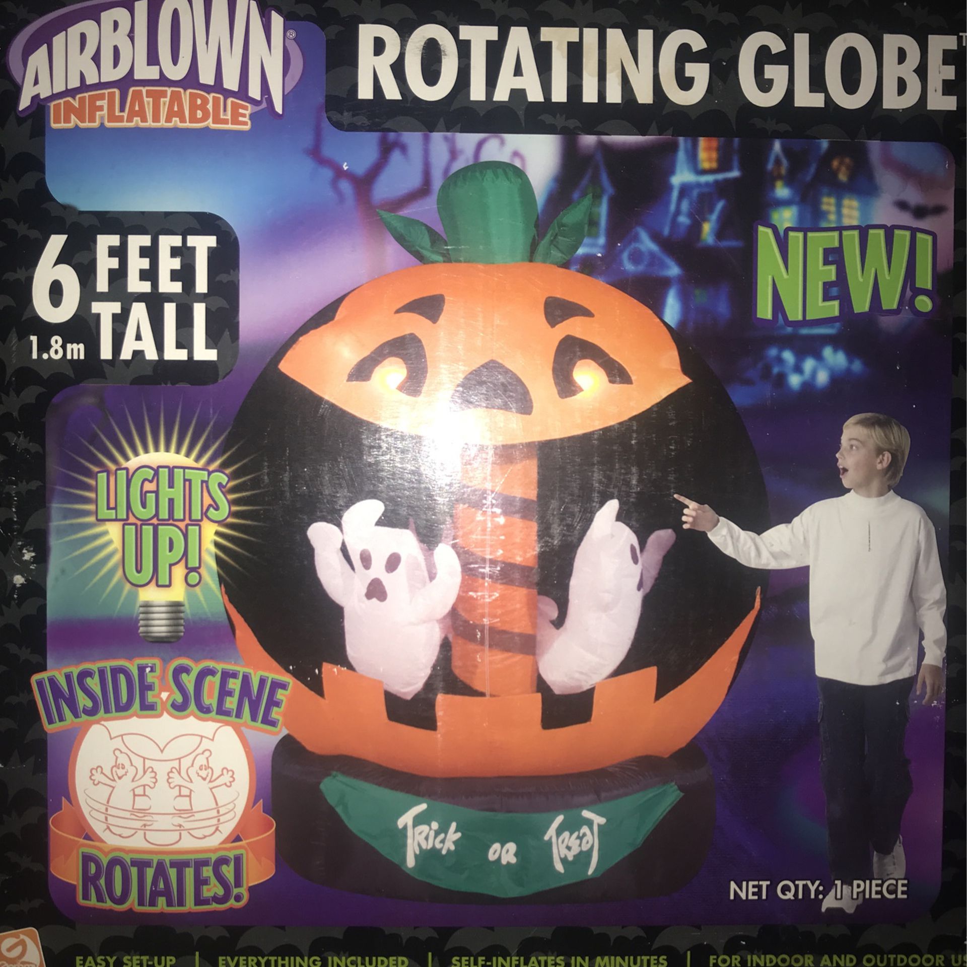 Halloween Pumpkin Rotating Inflatable 
