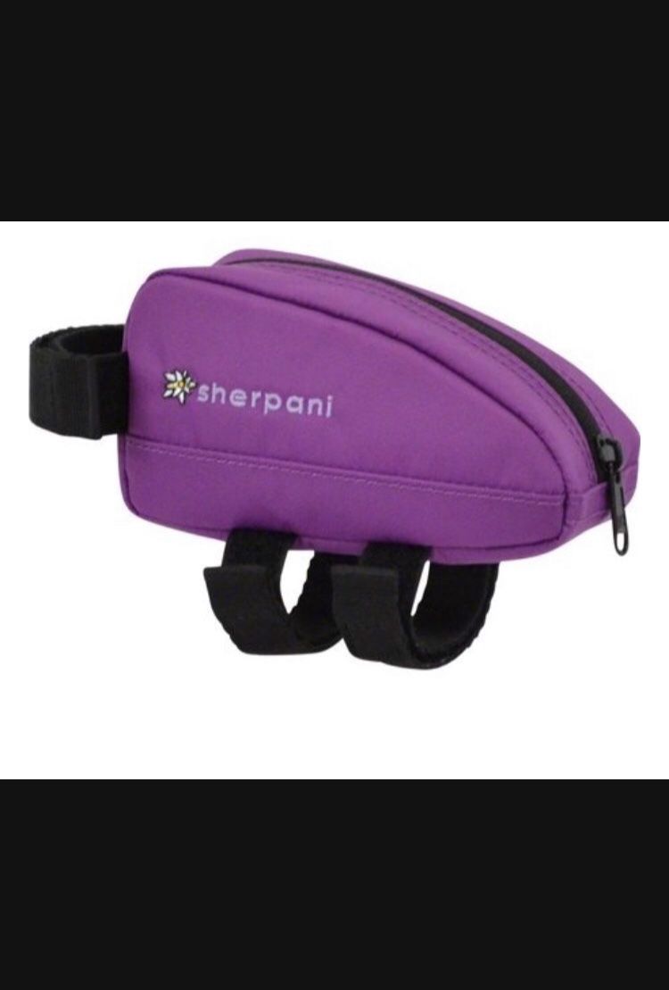 New Purple Daisy top tube bike bag