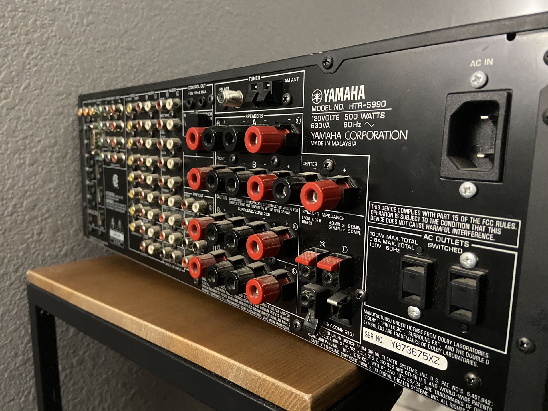 Yamaha HTR5990 Receiver Home Theatre for Sale in Peoria, AZ OfferUp