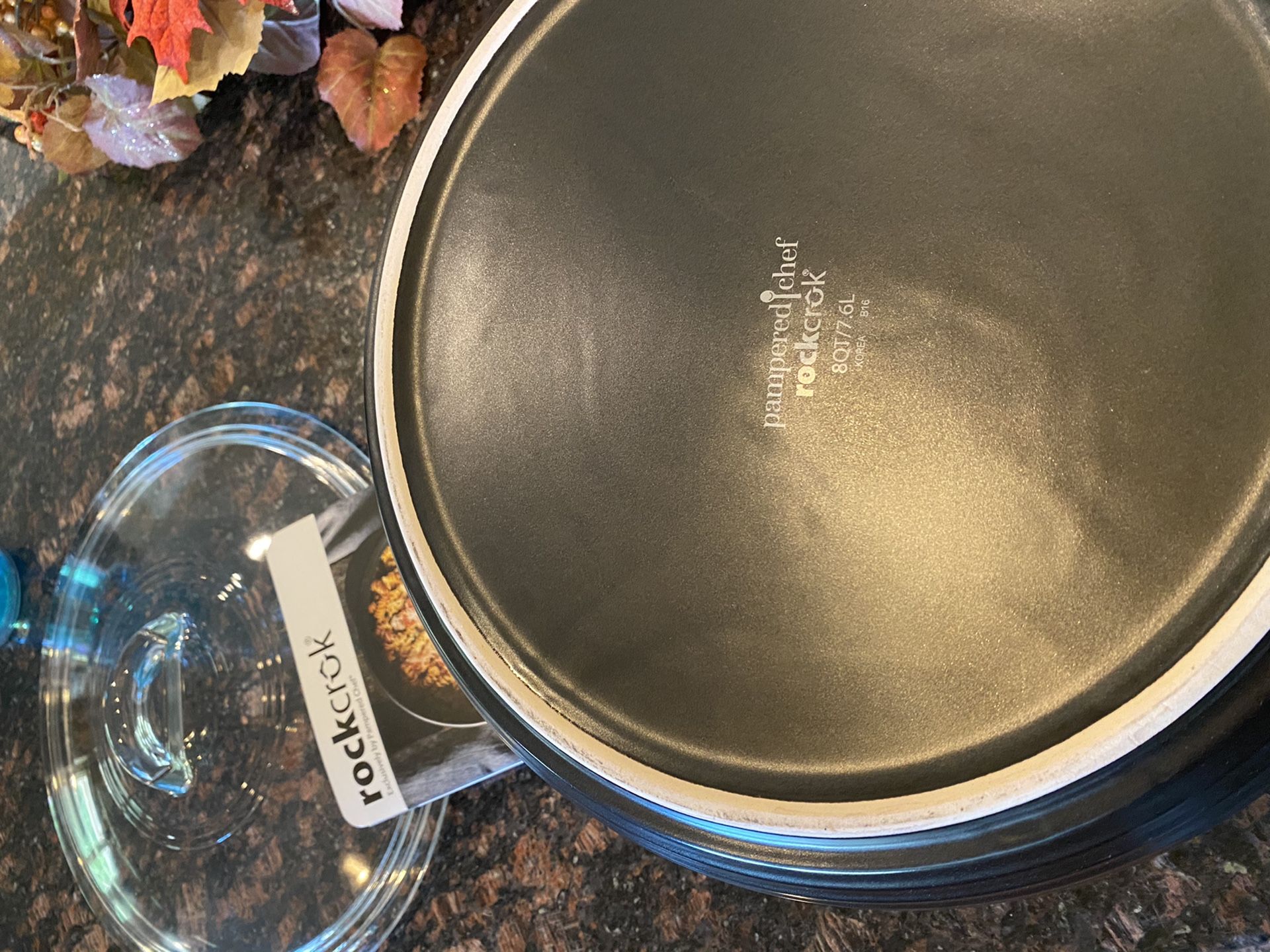 Never used pampered chef rock crok