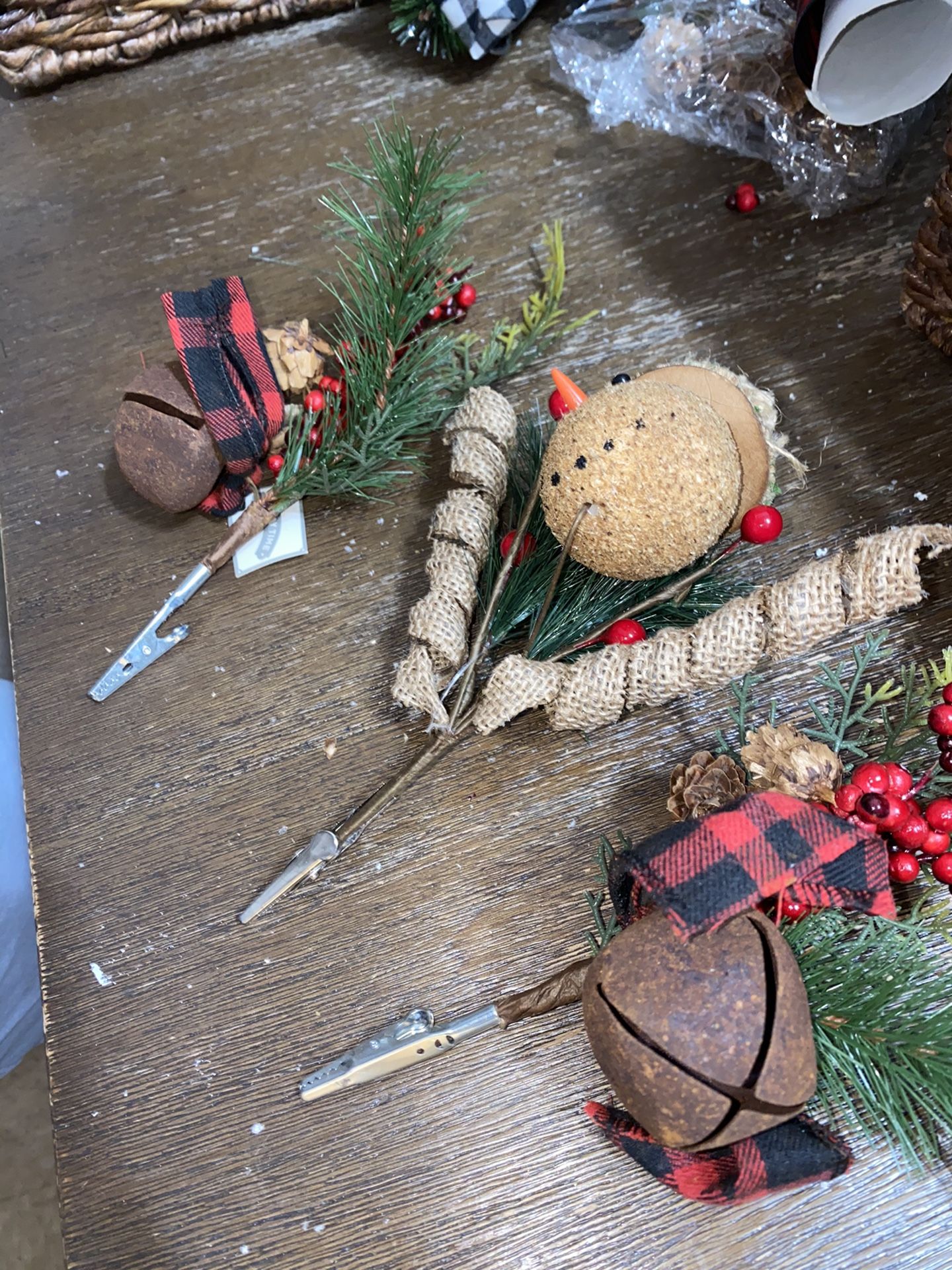Modern buffalo plaid Christmas package