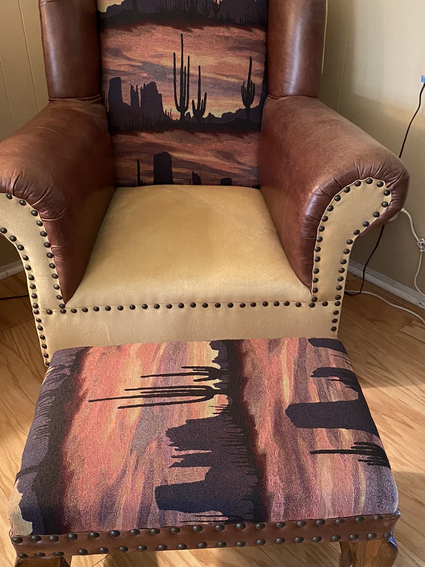 Chair & Matching Footstool 