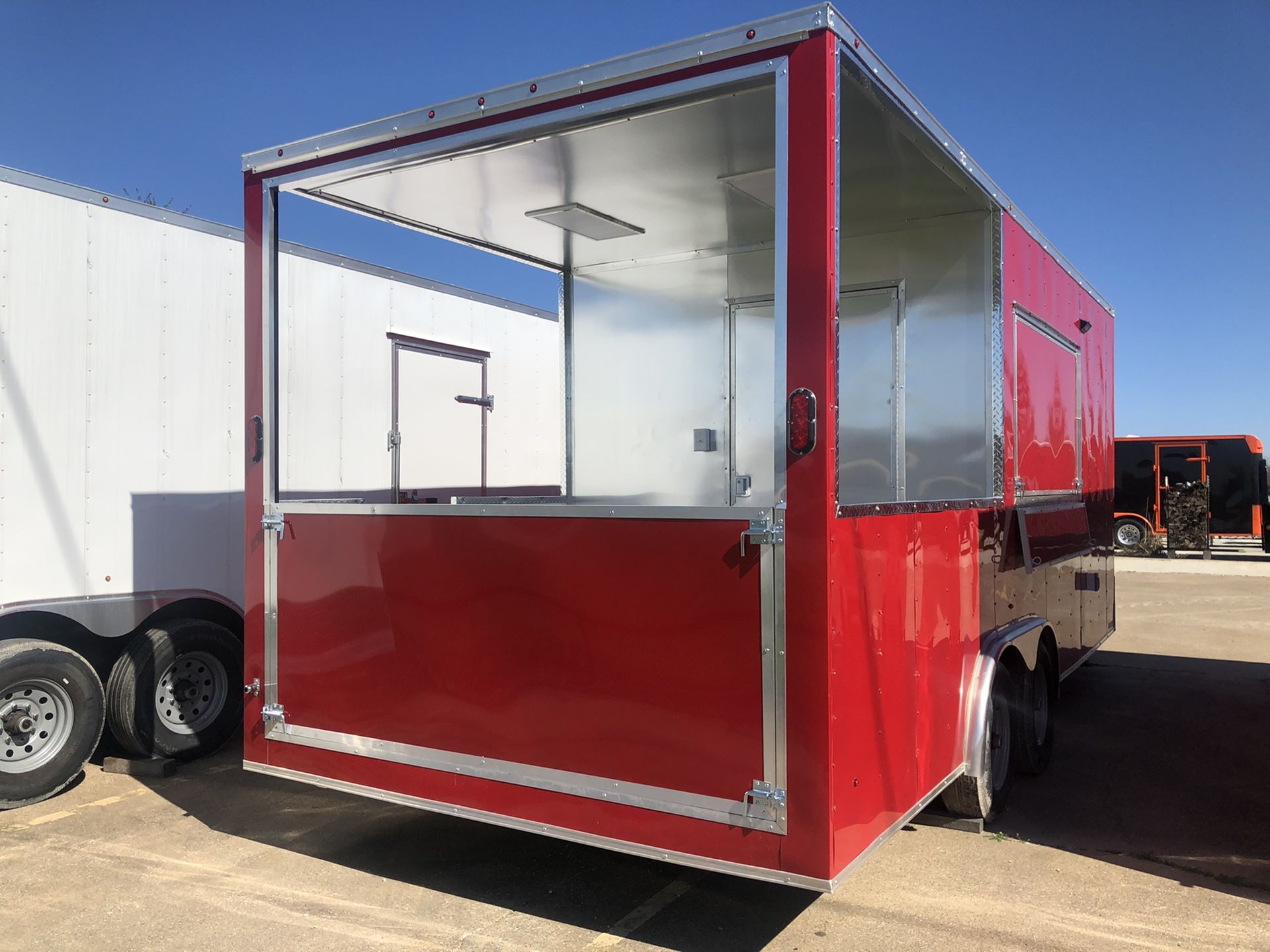 Bbq porch concession trailer w open porch 8.5x20