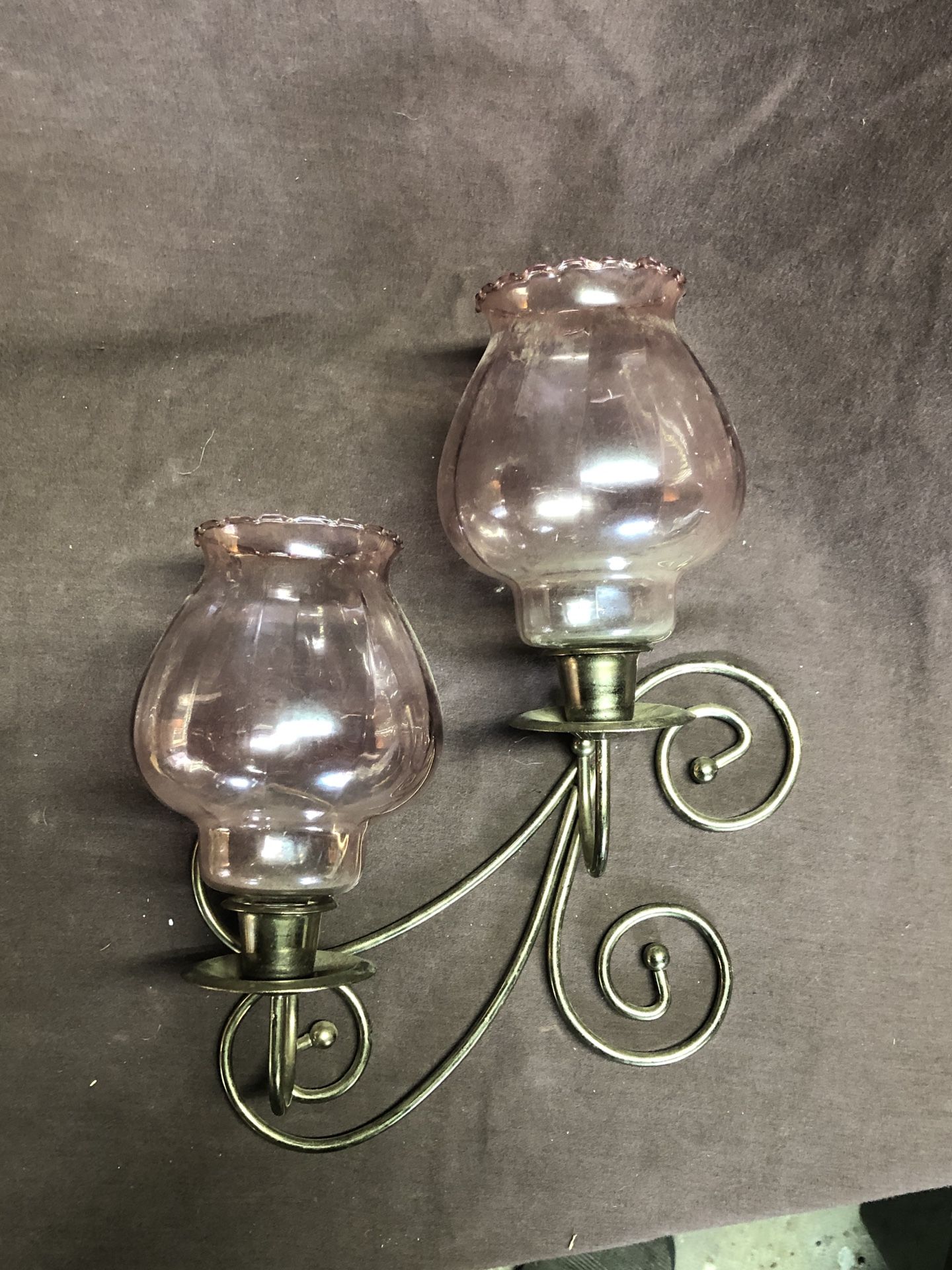 2 candle wall sconce set of 2