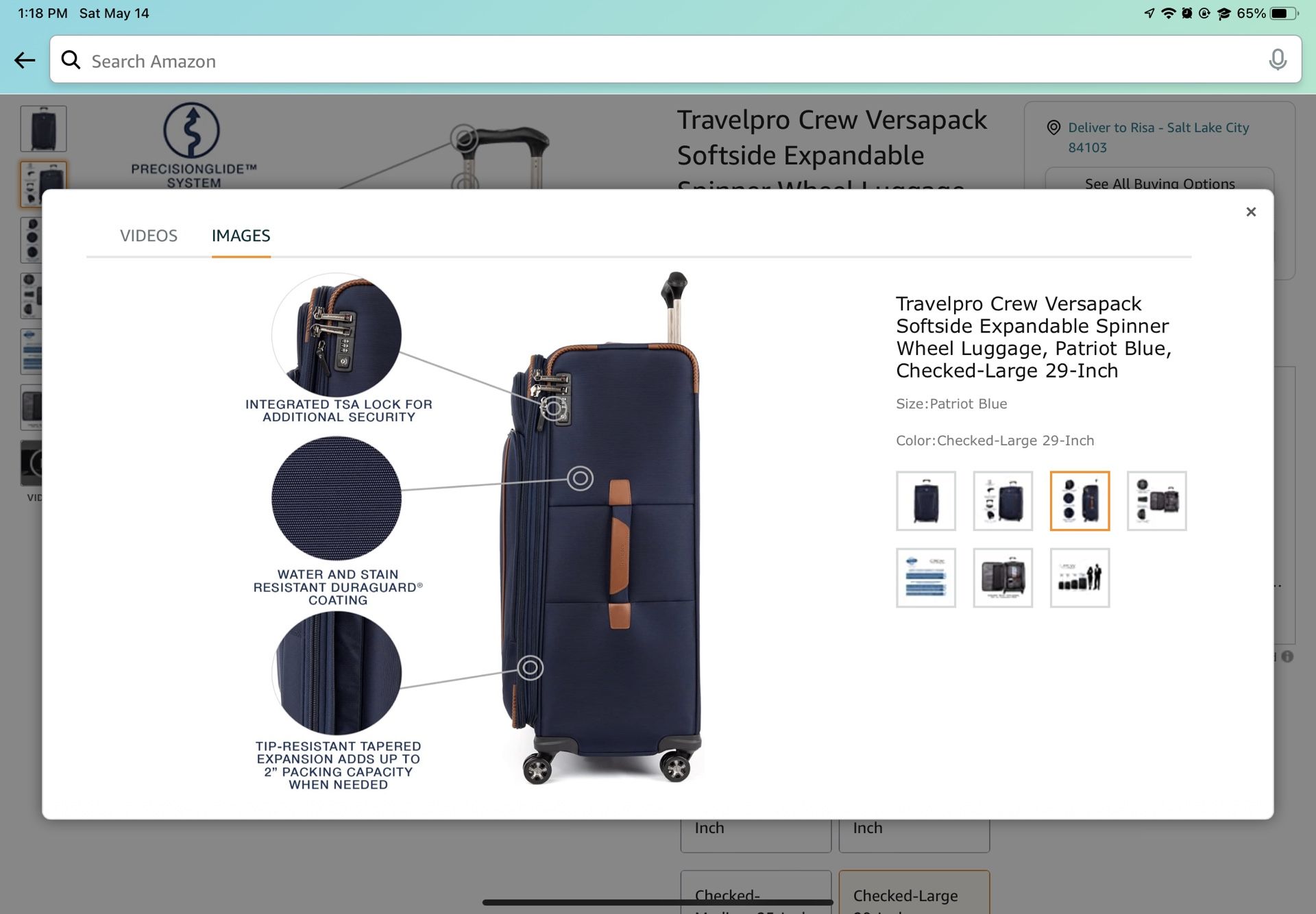 NEW: Checked-Large 29 Inch Luggage