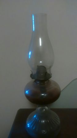 Original vintage kerosene oil lamp Thumbnail
