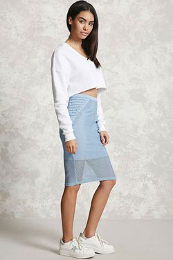 Baby Blue Fishnet Skirt Thumbnail