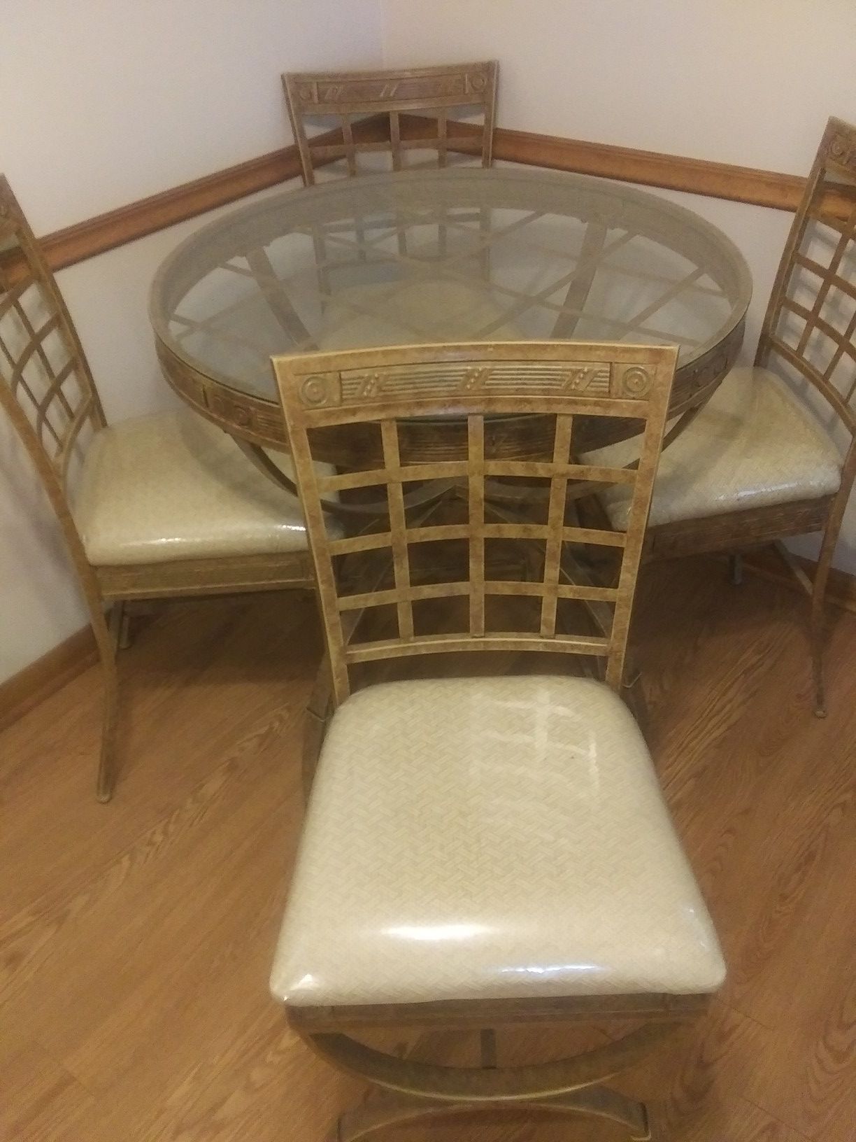 Table and 4 chairs