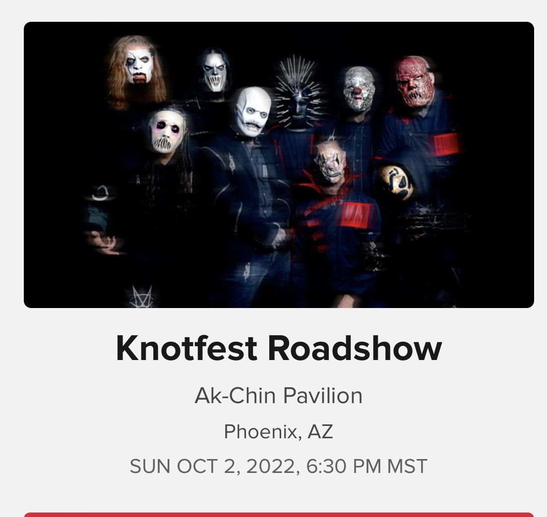 Slipknot Tickets