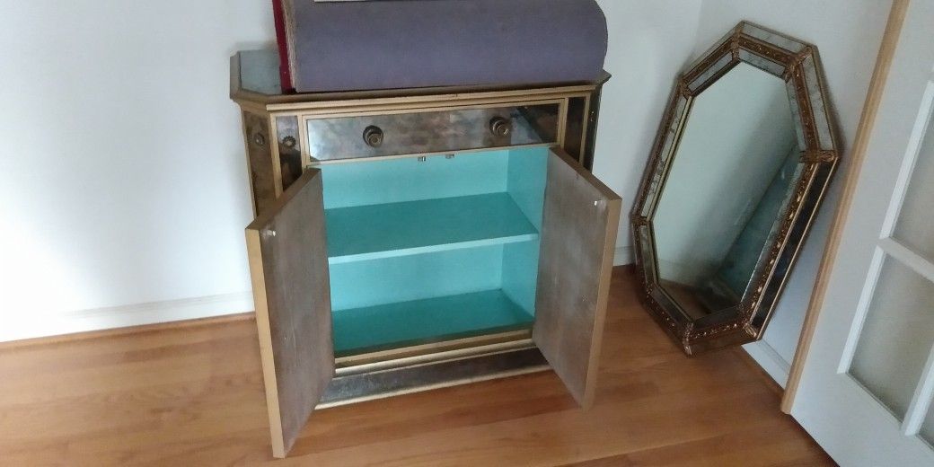 Living Room Cabinet with Mirror