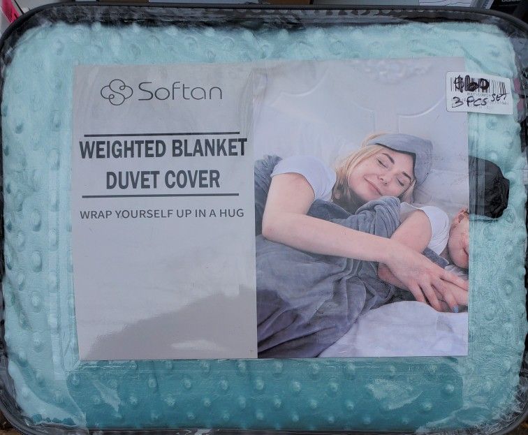 Awesome Weighted Blanket 3pcs Set New $60 Obo