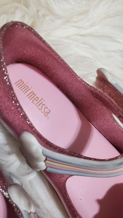 Mini Melissa Pink Ultragirl Unicorn Mary Jane Jelly  Girl's shoes Size 10 Thumbnail