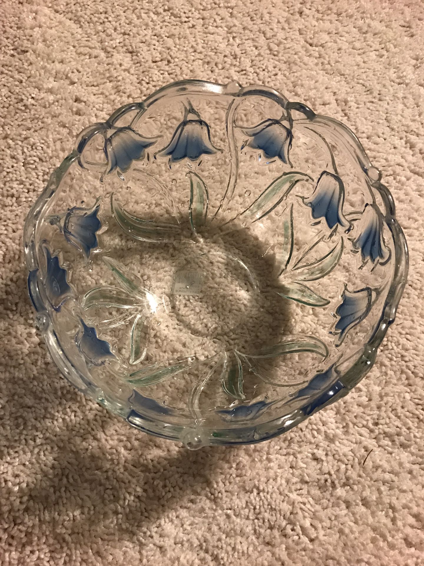 Swarovski fruit glass bowl