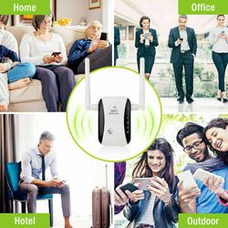 WiFi Range Extender Internet Booster Network Router Wireless Signal Repeater  Thumbnail