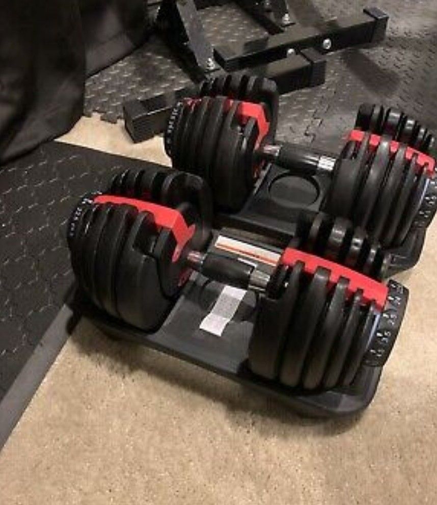 Bowflex Adjustable Dumbbells set with stand