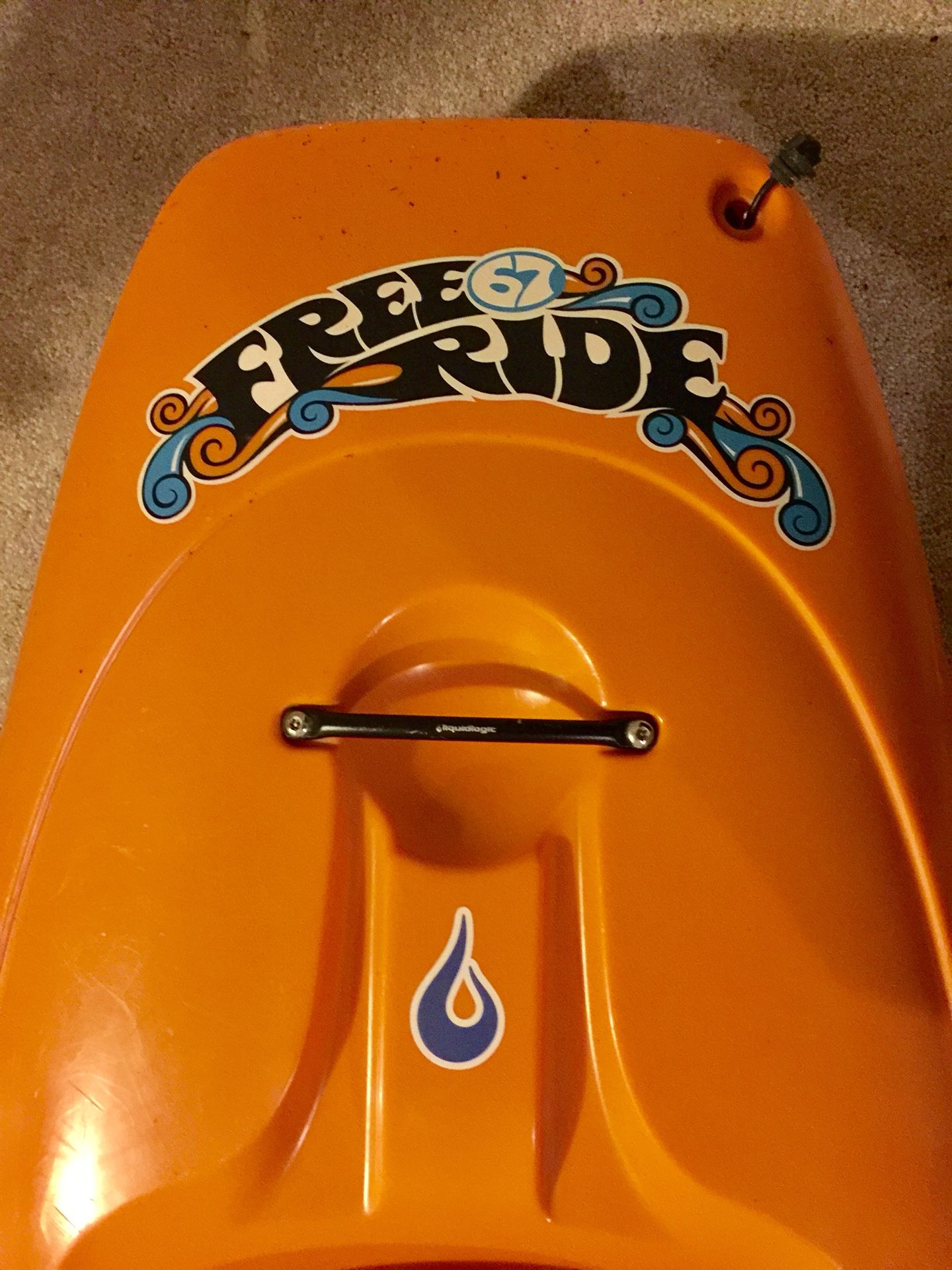 Kayak Free ride liquid logic, skirt, paddle, Safety Jacket