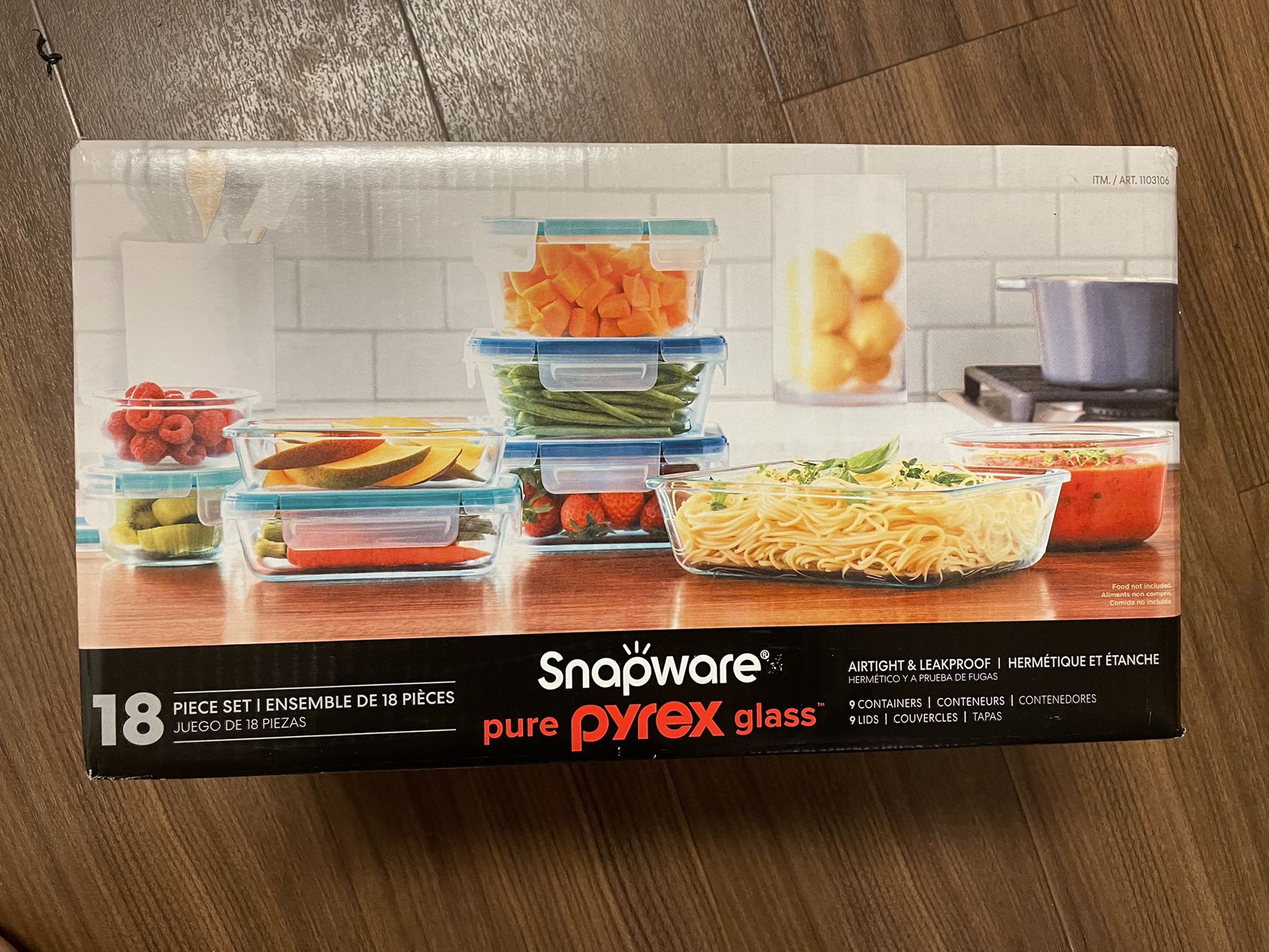 Snapware Pure Pyrex 18 piece Glass Storage