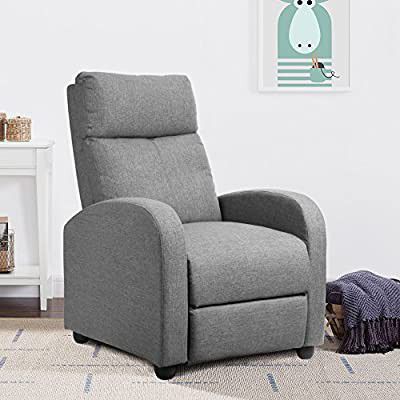 Adjustable Linen Recliner Chair
