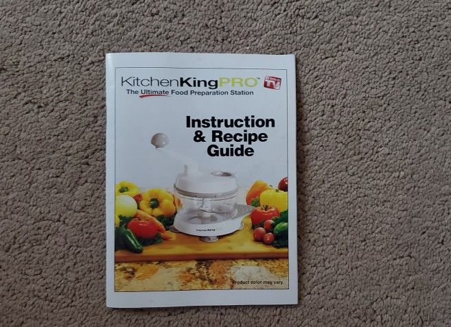 Kitchen King Pro The Ultimate Food Preparation Station Manual Food Processor