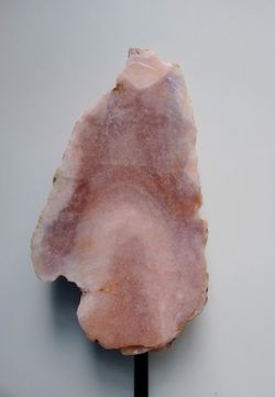 Pink 
Amethyst Crystal gemstone Slab - 5.5" high and × 3" wide Thumbnail
