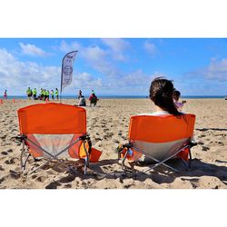 Nice C Low Beach Camping Folding Chair, Ultralight Backpacking Chair with Cup Holder & Carry Bag Compact & Heavy Duty Outdoor, Camping, BBQ, Beach, Tr Thumbnail