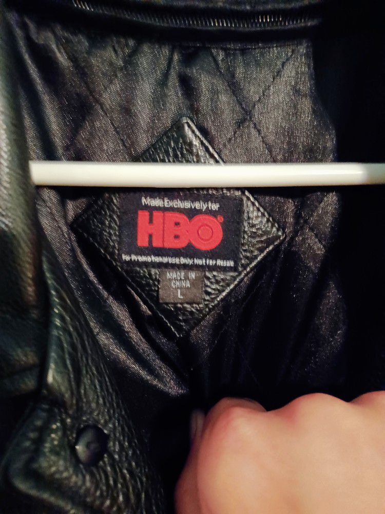 Original HBO Promotional Sopranos leather jacket s