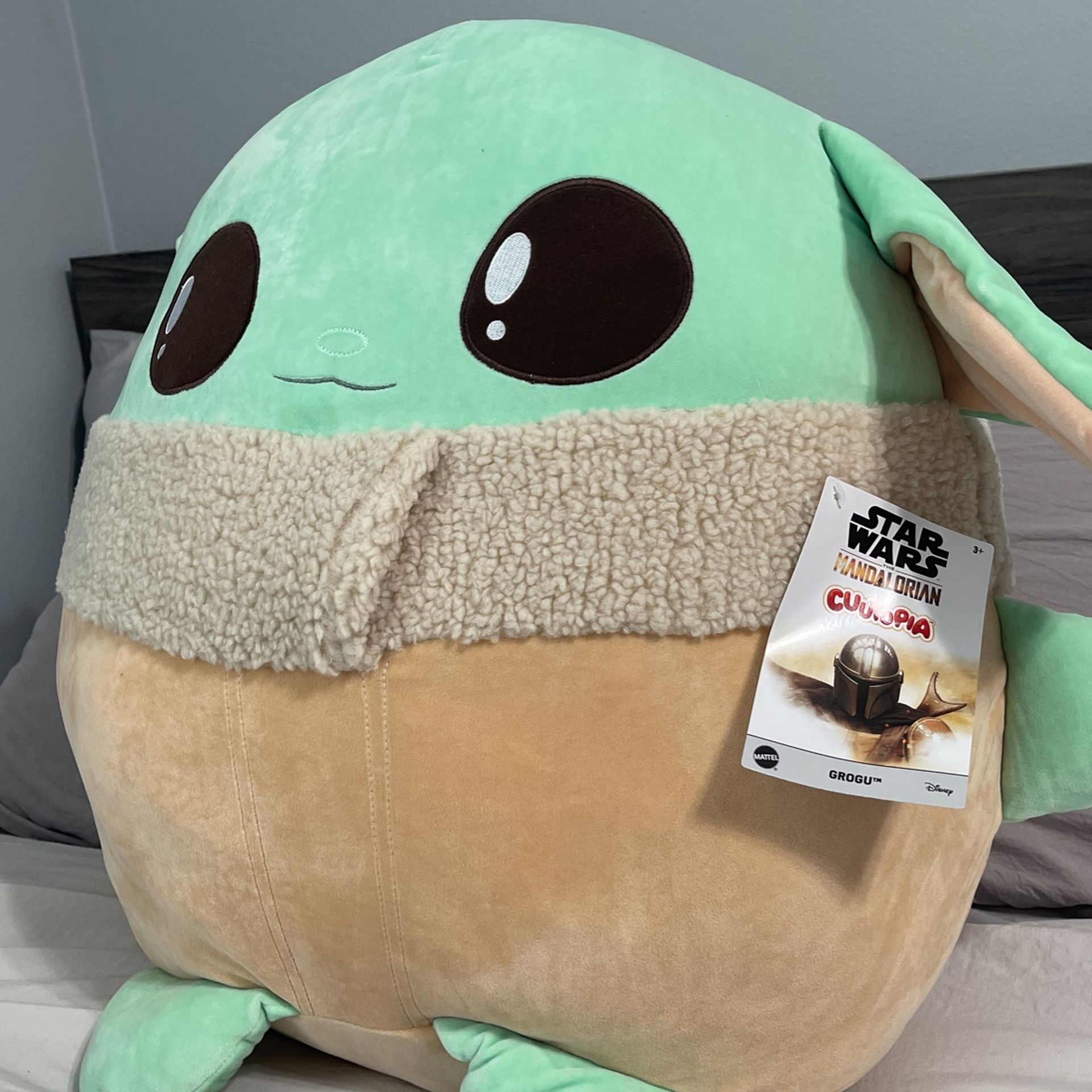 yoda plush pillow