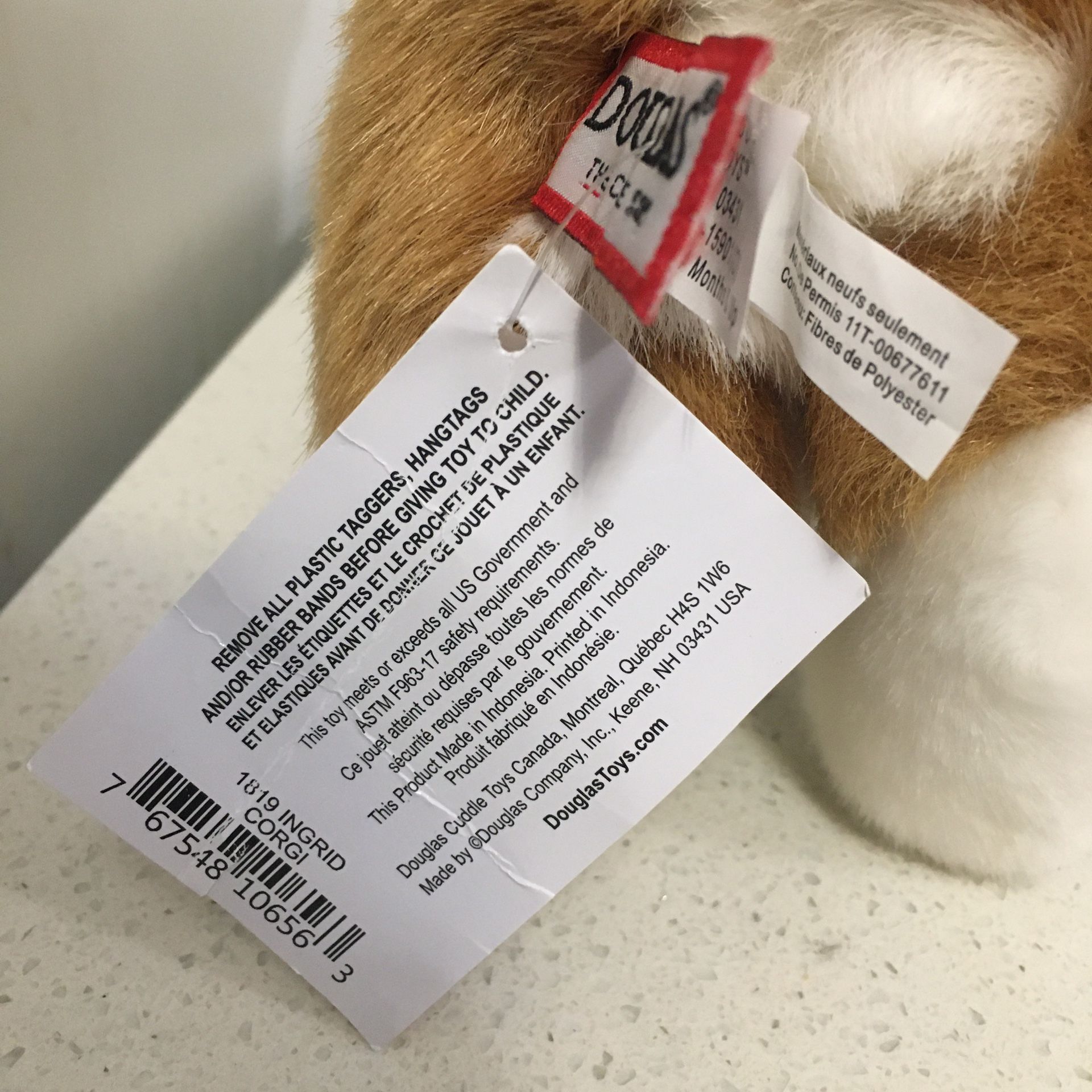 INGRID the Plush CORGI Puppy Dog Stuffed Animal.