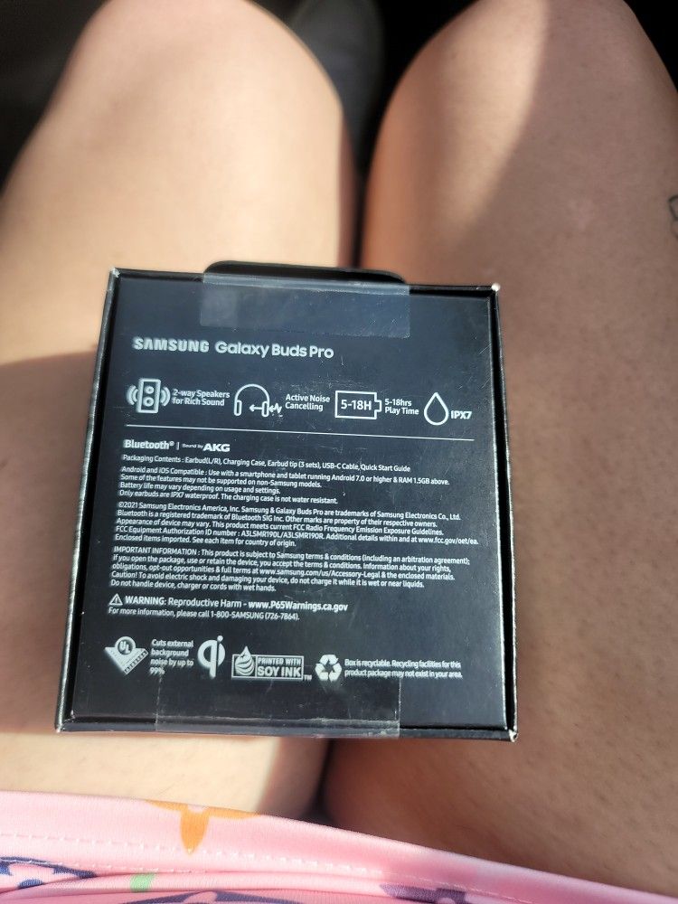 Brand New Never Opened Black Galaxy Buds Pro