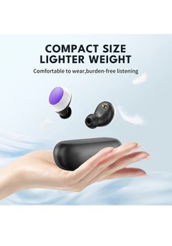 S24 Wireless in Ear Earbuds， Ture Bluetooth Earbuds,Wireless Earbuds Clear Calling Bluetooth 5.2 TWS Bluetooth Headphones with Mics Touch Control Bass Thumbnail