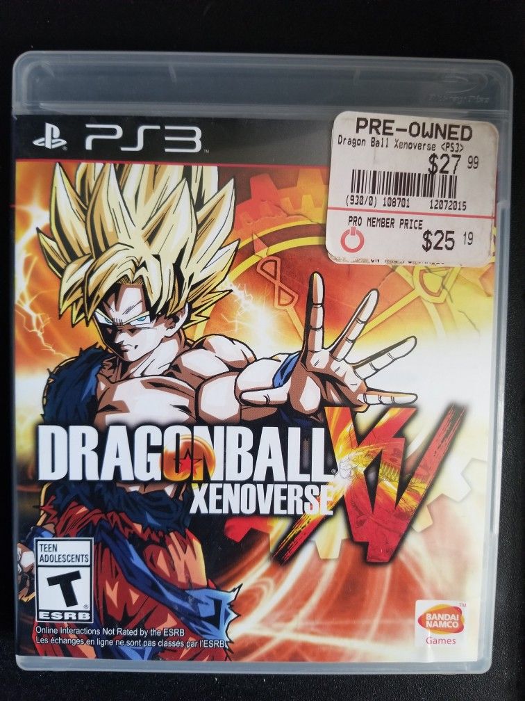 Dragonball Xenoverse Game PS3