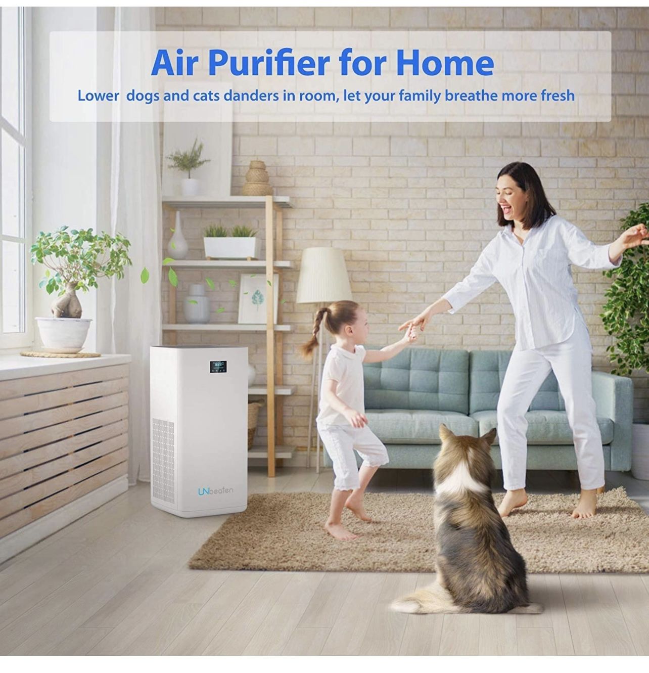 Smart WiFi air purifier 1800 sq ft NEW