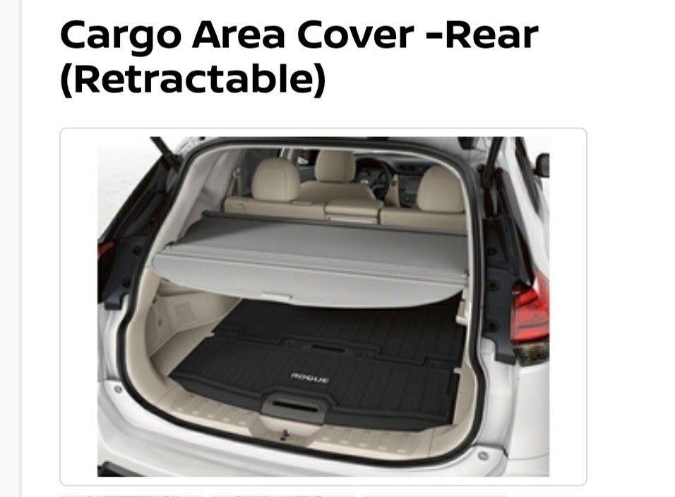 Nissan Rogue Cargo Area Cover -Rear (Retractable) Fits 2014-2020