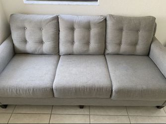 Beautiful Modern Comfortable Grey Sofa Thumbnail
