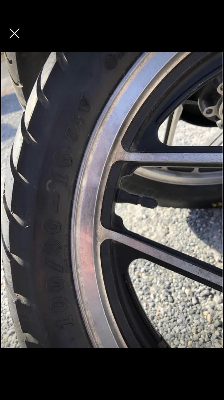 Honda CBR tires and rims