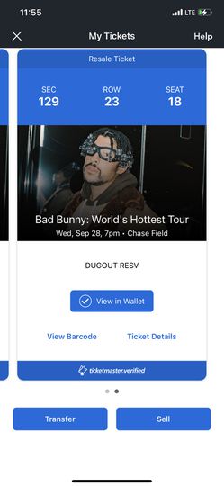 Bad Bunny tickets  Thumbnail