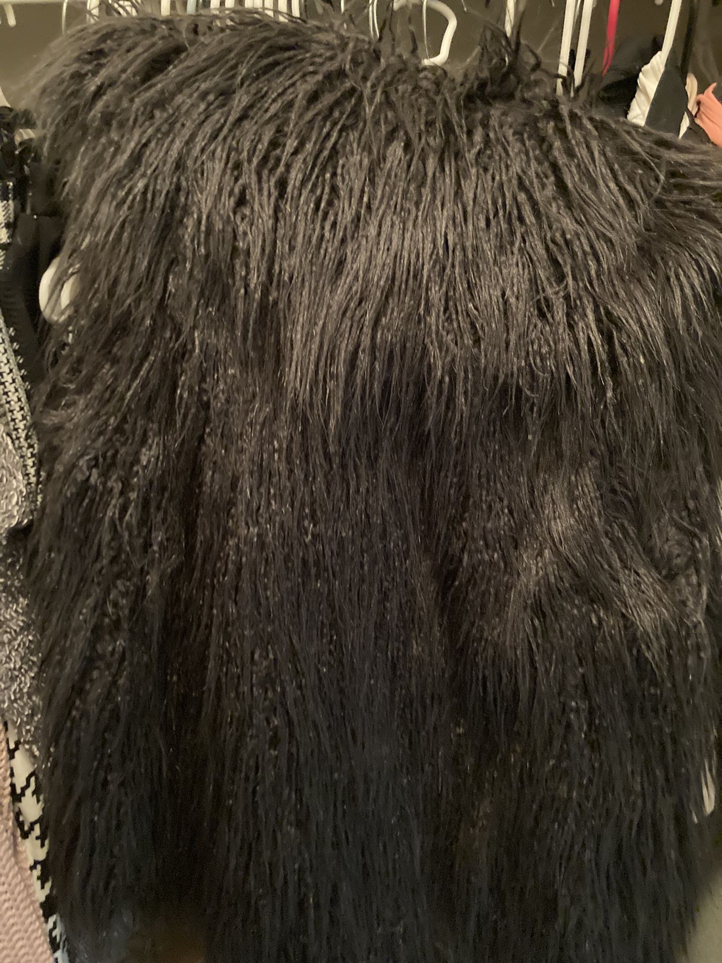Women’s Size Lg Halston Faux Fur Vest(New) Tags