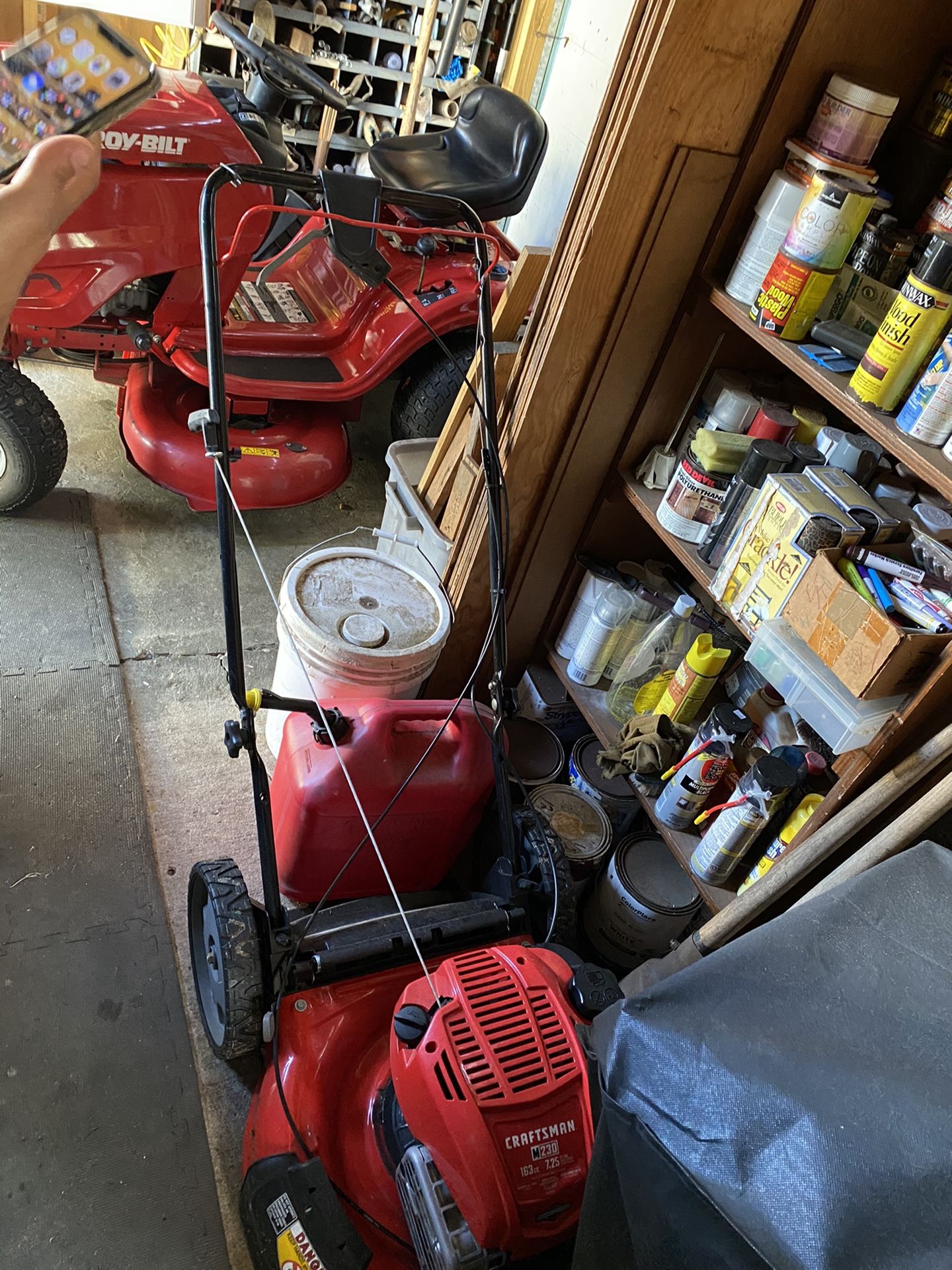 Troy Bilt Riding Mower & Craftsman Push Mower