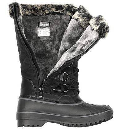 NEW Size 10 Women Winter Snow Boots DP Warm Faux Fur Lined Mid Calf 

