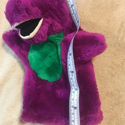Vintage 9 Inch  Barney hand Puppet  Thumbnail