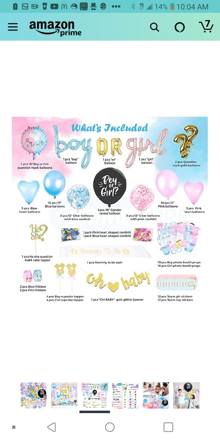 GENDER REVEAL PARTY DECOR