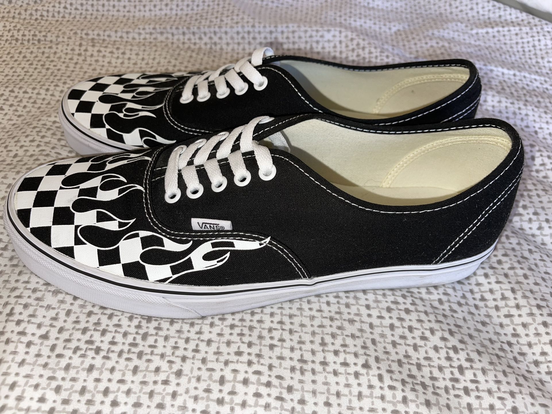Vans Checkered Flames Authentic Low Top Shoe for Sale in