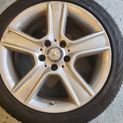 2010 Mercedes Benz C300 Sport Staggered Rims With Tires Thumbnail