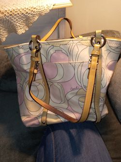 3 coach and one unknown brand purses for sale . Thumbnail
